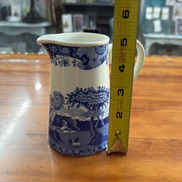 Spode made in England BLUE ITALIAN 5" Creamer Pitcher - Picture 8 of 9